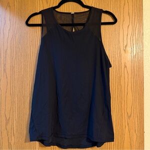 Lululemon Athletica BLACK Mesh Back Tank